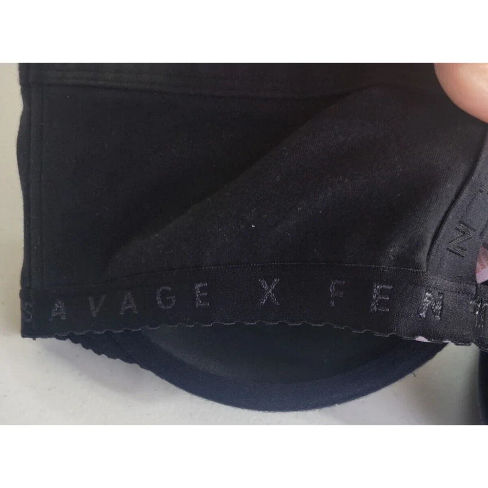 Savage X Fenty Black Full Coverage Adjustable Underwire T-Shirt Bra Size‎ 46DDD